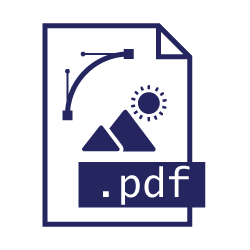 Pictogramme extension de fichier pdf